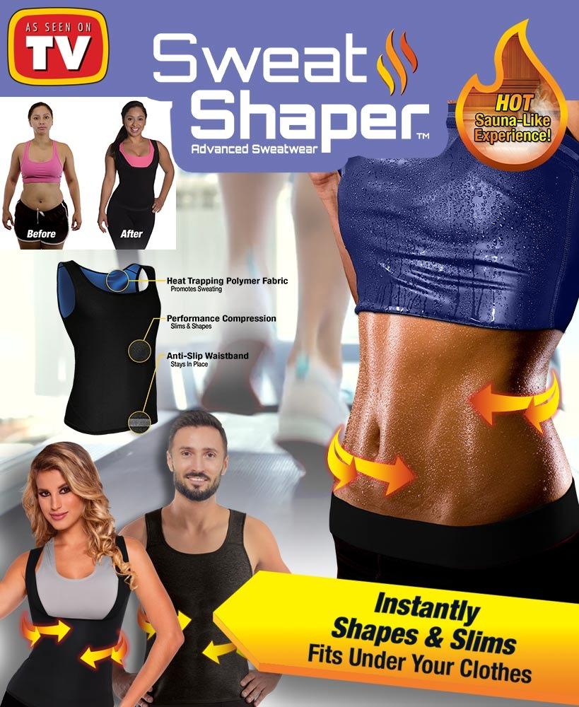 Sweat Shaper Vest for Weight Loss Sauna Slimming Workout Tanktop for Mens & Womens